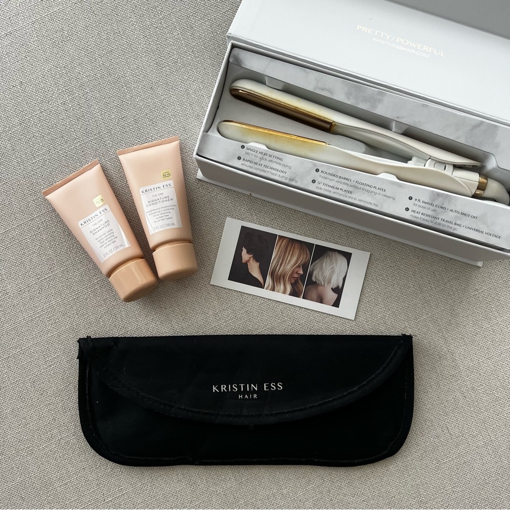 KRISTIN ESS Titanium Travel Size Mini Flat Iron Hair Straightener